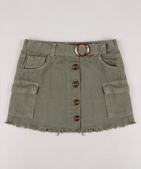 Saia-de-Sarja-Infantil-Cargo-Barra-Desfiada-com-Cinto-Verde-Militar-9660789-Verde_Militar_1 Saia-de-Sarja-Infantil-Cargo-Barra-Desfiada-com-Cinto-Verde-Militar-9660789-Verde_Militar_1