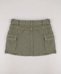 Saia-de-Sarja-Infantil-Cargo-Barra-Desfiada-com-Cinto-Verde-Militar-9660789-Verde_Militar_2