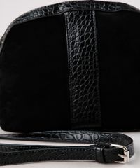 Bolsa-Feminina-Transversal-Pequena-em-Suede-com-Recortes-Preta-9604667-Preto_6