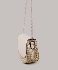 Bolsa-Feminina-Transversal-Pequena-com-Palha-e-Alca-Corrente-Rosa-Claro-9604665-Rosa_Claro_3