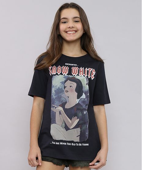Blusa-Infantil-Branca-de-Neve-Manga-Curta--Preta-9590060-Preto_1