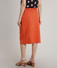 Saia-Feminina-Midi-em-Linho-com-Fenda-e-Cinto-Cobre-9541212-Cobre_2