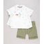 Conjunto-Infantil-de-Camiseta-Manga-Curta---Camisa-Estampada-de-Folhagem-Manga-Curta-Off-White---Bermuda-com-Linho-Verde-9574525-Verde_1