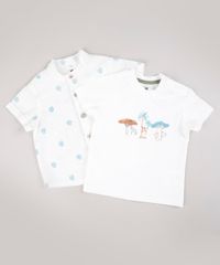 Conjunto-Infantil-de-Camiseta-Manga-Curta---Camisa-Estampada-de-Folhagem-Manga-Curta-Off-White---Bermuda-com-Linho-Verde-9574525-Verde_2