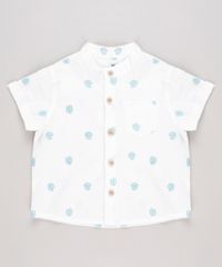 Conjunto-Infantil-de-Camiseta-Manga-Curta---Camisa-Estampada-de-Folhagem-Manga-Curta-Off-White---Bermuda-com-Linho-Verde-9574525-Verde_4