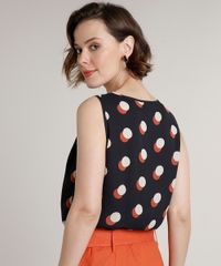 Body-Feminino-Bluse-Transpassado-Estampado-de-Poa-Sem-Manga-Decote-V-Preto-9610160-Preto_2