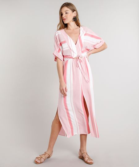 Vestido-Feminino-Midi-Listrado-com-Fendas-Manga-Curta-Off-White-9617521-Off_White_1