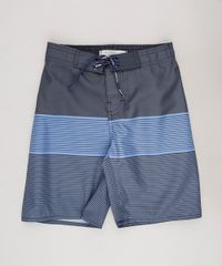 Bermuda-Surf-Infantil-Listrado-com-Velcro-e-Cordao-Chumbo-9653046-Chumbo_1