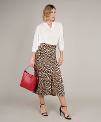 Saia-Feminina-Midi-Evase-Estampado-Animal-Print-com-Fenda-Bege-9560607-Bege_3
