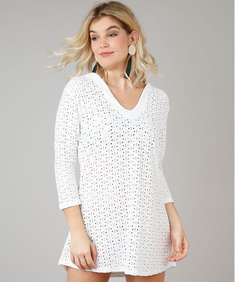 Saida-de-Praia-Kaftan-em-Laise-Manga-Curta-Decote-V--Off-White-9544265-Off_White_1