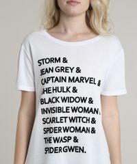 Blusa-Feminina-Heroinas-da-Marvel-Alongada-Manga-Curta-Decote-Redondo-Branca-9700800-Branco_4
