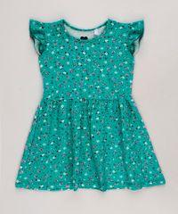 Vestido-infantil-Estampado-Floral-com-Babados-Sem-Manga-Verde-Agua-9679492-Verde_Agua_1