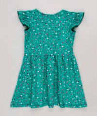 Vestido-infantil-Estampado-Floral-com-Babados-Sem-Manga-Verde-Agua-9679492-Verde_Agua_2