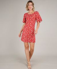 Vestido-Feminino-Curto-Estampado-Floral-com-Tiras-Manga-Curta-Vermelho-9637254-Vermelho_3