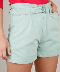 Short-de-Sarja-Feminino-Clochard-com-Barra-Dobrada-e-Cinto-Verde-Claro-9664659-Verde_Claro_4