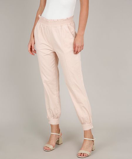 Calca-de-Sarja-Feminina-Jogger-com-Bolsos-Rosa-Claro-9756596-Rosa_Claro_1 Calca-de-Sarja-Feminina-Jogger-com-Bolsos-Rosa-Claro-9756596-Rosa_Claro_1