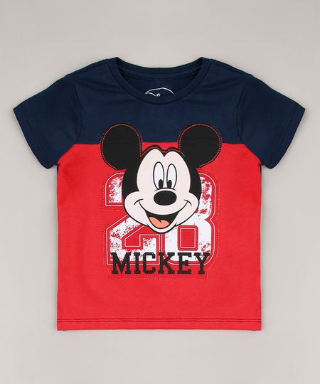 Camiseta-Infantil-Mickey-Manga-Curta-Gola-Careca-Azul-Marinho-8647274-Azul_Marinho_1