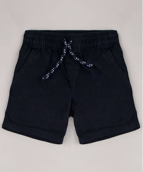 Bermuda-de-Sarja-Infantil-com-Cordao-e-Bolsos-Azul-Marinho-9633857-Azul_Marinho_1