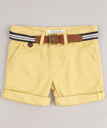 Bermuda-de-Sarja-Infantil-Slim-com-Cinto-Mostarda-8710132-Mostarda_1 Bermuda-de-Sarja-Infantil-Slim-com-Cinto-Mostarda-8710132-Mostarda_1