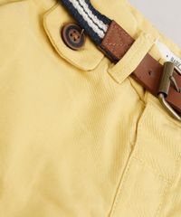 Bermuda-de-Sarja-Infantil-Slim-com-Cinto-Mostarda-8710132-Mostarda_5