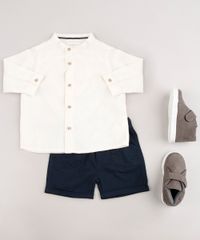 Conjunto-Infantil-de-Camisa-Manga-Longa-Bege-Claro---Bermuda-em-Sarja-Azul-Marinho-9676967-Azul_Marinho_3
