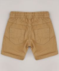 Bermuda-de-Sarja-Infantil-com-Cordao-e-Bolsos-Kaki-9633857-Kaki_2