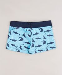 Sunga-Infantil-Boxer-Estampada-de-Tubarao-Protecao-UV50--Azul-9667358-Azul_2