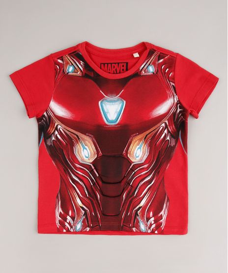 Camiseta-Infantil-Homem-de-Ferro-Manga-Curta-Vermelha-9681351-Vermelho_1