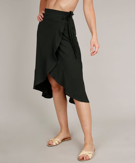 Saia-Feminina-Midi-Canelada-Envelope-com-Babado-Verde-Militar-9710865-Verde_Militar_1