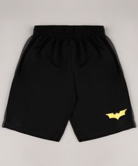 Bermuda-Infantil-Esportiva-Batman-com-Faixas-Laterais-Preta-9365293-Preto_1