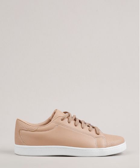 Tenis-Feminino-Oneself-com-Recorte-Bege-9698013-Bege_1