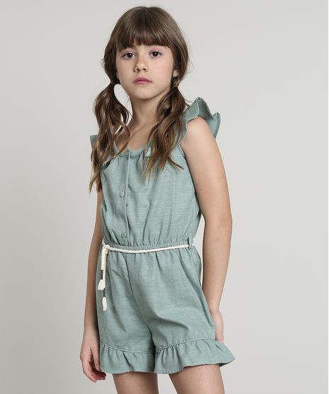 Macaquinho-Infantil-com-Babado-e-Cordao-Sem-Manga-Verde-9662521-Verde_1