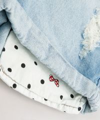 Short-Jeans-Infantil-Minnie-Destroyed---Cinto-Azul-Claro-9638828-Azul_Claro_4