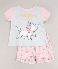 Pijama-Infantil-Marie-Manga-Curta-Cinza-Mescla-Claro-9632349-Cinza_Mescla_Claro_1