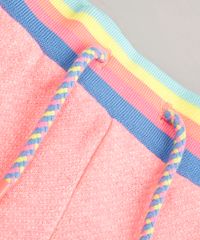 Short-Infantil-em-Moletom-com-Tira-para-Amarracao--Rosa-Neon-9580684-Rosa_Neon_4
