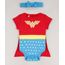 Body-Infantil-Mulher-Maravilha-Estampado-Manga-Curta---Faixa-para-Cabelo-Vermelho-9678392-Vermelho_1