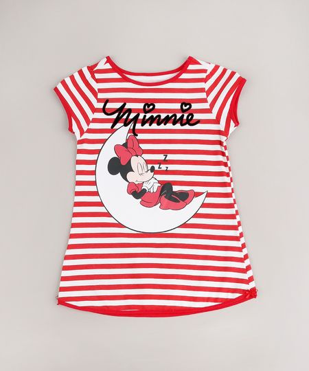 Camisola-Infantil-Minnie-Listrada-Manga-Curta-Vermelha-9641221-Vermelho_1