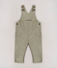 Macacao-de-Sarja-Infantil-com-Bolsos-Smile-Barra-Dobrada-Verde-Militar-9676966-Verde_Militar_1