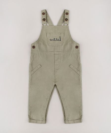 Macacao-de-Sarja-Infantil-com-Bolsos-Smile-Barra-Dobrada-Verde-Militar-9676966-Verde_Militar_1 Macacao-de-Sarja-Infantil-com-Bolsos-Smile-Barra-Dobrada-Verde-Militar-9676966-Verde_Militar_1