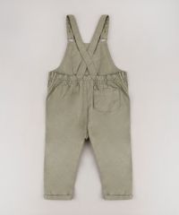Macacao-de-Sarja-Infantil-com-Bolsos-Smile-Barra-Dobrada-Verde-Militar-9676966-Verde_Militar_2