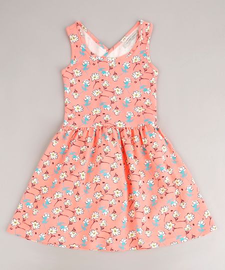 Vestido-Infantil-Estampando-Floral-com-Transpasse-Alca-Media-Coral-Neon-9705293-Coral_Neon_1