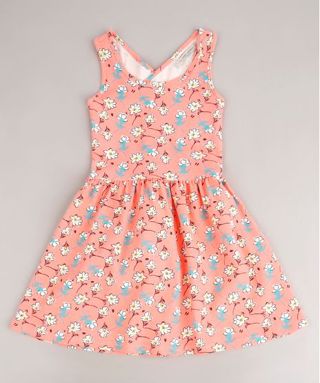 Vestido-Infantil-Estampando-Floral-com-Transpasse-Alca-Media-Coral-Neon-9705293-Coral_Neon_1