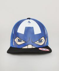 Bone-Infantil-Aba-Reta-Capitao-America-Azul-Royal-9664345-Azul_Royal_1