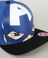 Bone-Infantil-Aba-Reta-Capitao-America-Azul-Royal-9664345-Azul_Royal_2