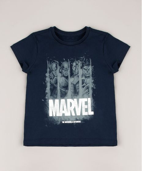 Camiseta-Infantil-Marvel-Metalizado-Manga-Curta-Azul-Marinho-9715169-Azul_Marinho_1