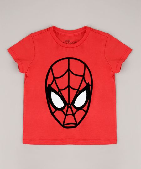 Camiseta-Infantil-Homem-Aranha-Manga-Curta-Vermelho-9715166-Vermelho_1