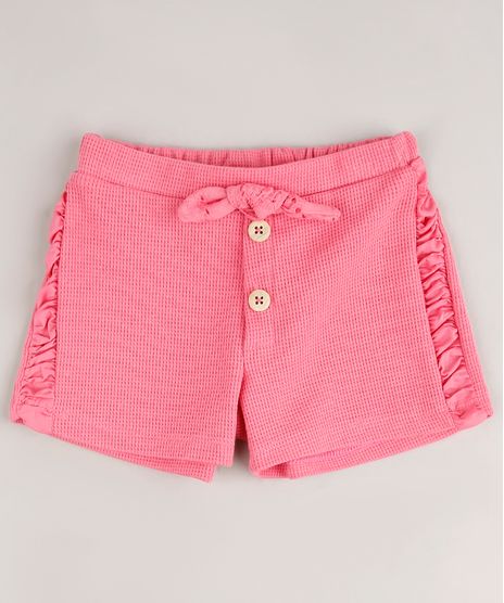 Short-Infantil-Texturizado-com-Franzido-Rosa-9680413-Rosa_1