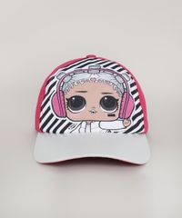 Bone-Infantil-Aba-Curva-LOL-Surprise-com-Lurex-Rosa-Escuro-9669059-Rosa_Escuro_1