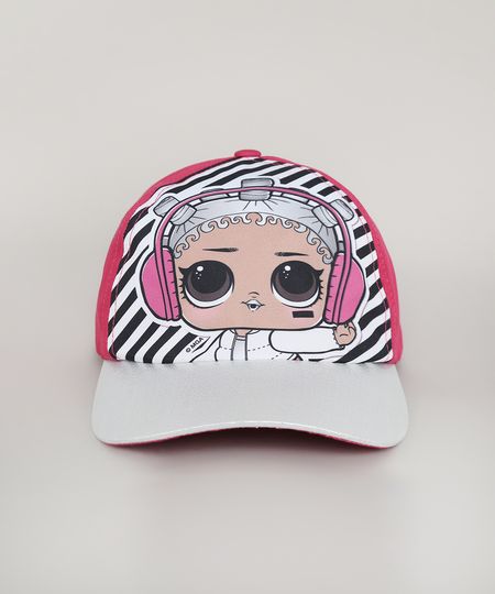 Bone-Infantil-Aba-Curva-LOL-Surprise-com-Lurex-Rosa-Escuro-9669059-Rosa_Escuro_1