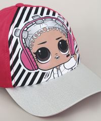 Bone-Infantil-Aba-Curva-LOL-Surprise-com-Lurex-Rosa-Escuro-9669059-Rosa_Escuro_2